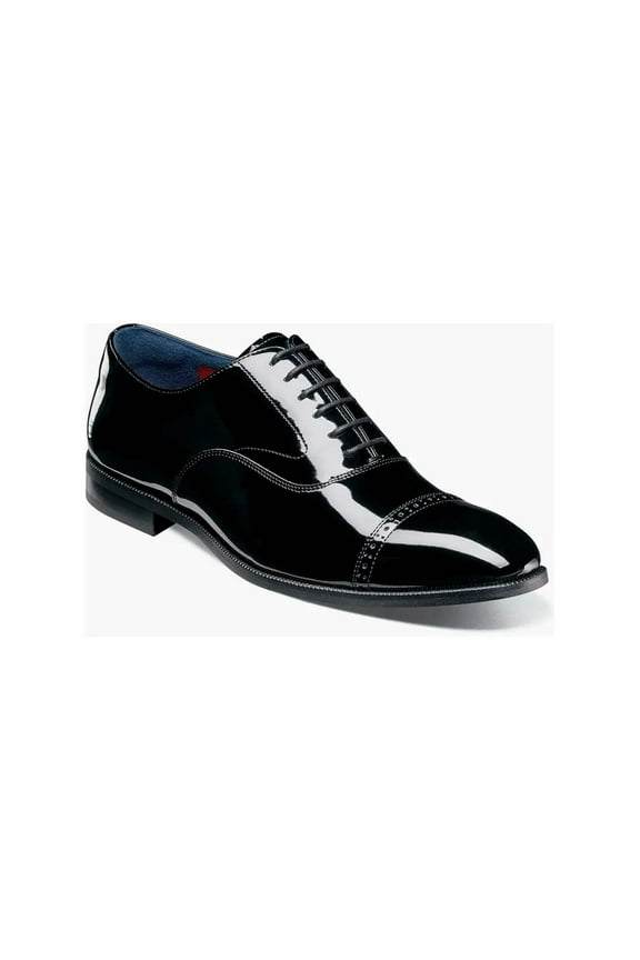 Concorde II Cap Toe Oxford Tuxedo Shoes Black Patent 25721-004