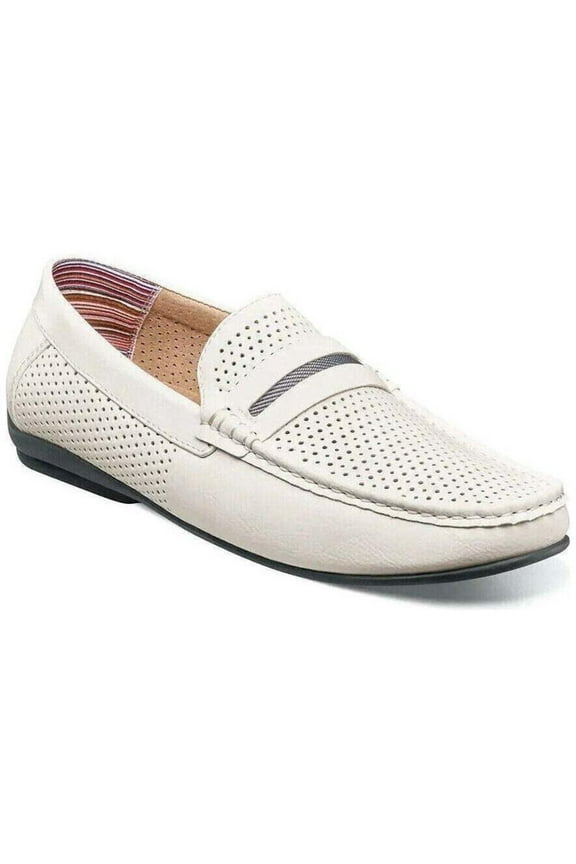 Corby Saddle Slip On Walking Shoes White  25513-100