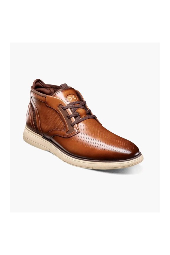 Eastmont Plain Toe Elastic Lace Chukka Boot Cognac 25748-221