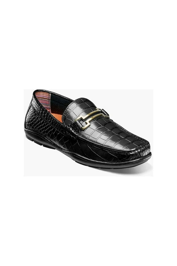 Embrey Moc Toe Bit Slip-On Dress Shoes Black 25703-001