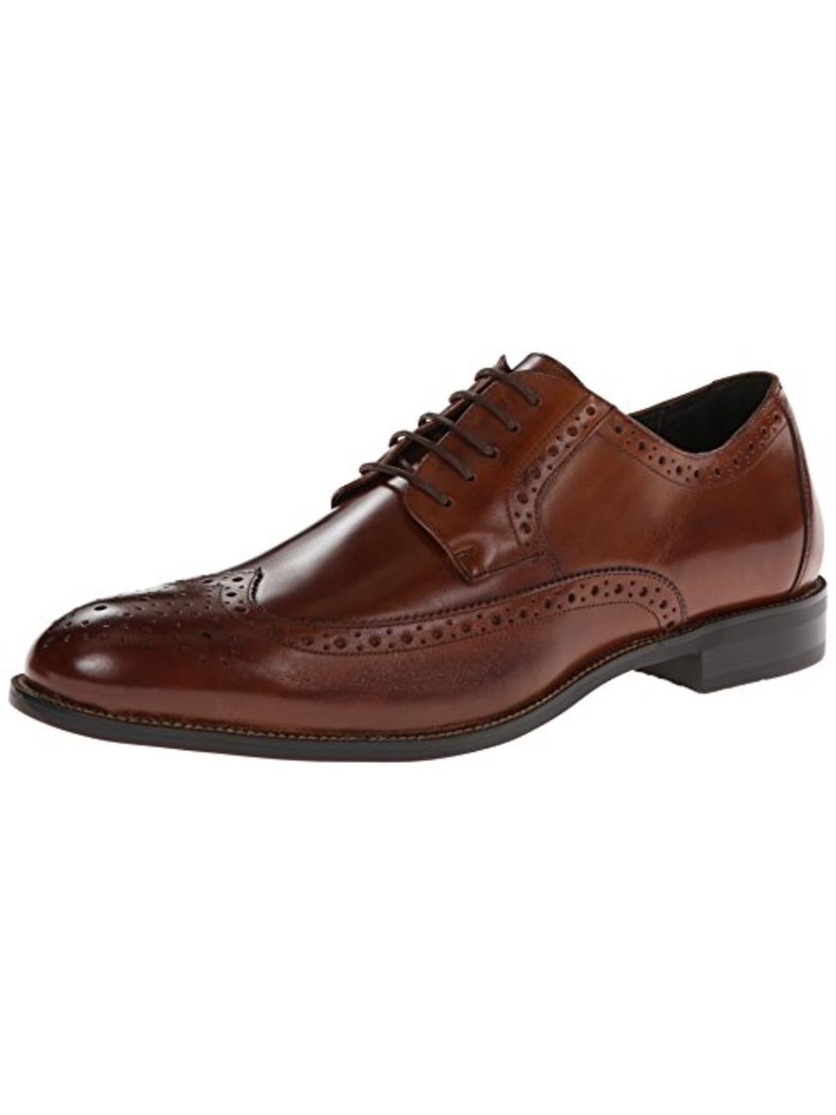 Stacy Adams Garrison Men Wingtip Toe Leather Brown - Walmart.com