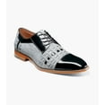 thumbnail image 1 of Stacy Adams Halstead Cap Toe Oxford Shoes Two Tone Black Gray 25765-975, 1 of 7