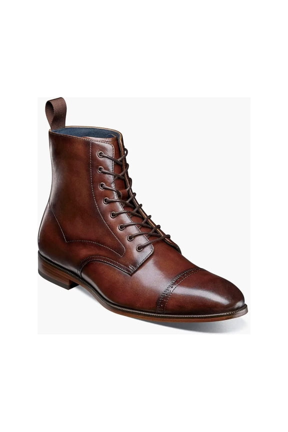 Mens Henry Cap Toe Lace Up Boots Shoes