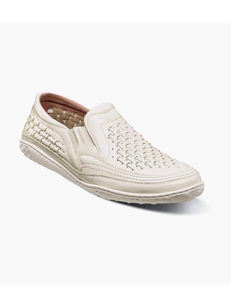 Stacy Adams Mens White Perforated Oxford Shoes Lightweight Size 11.5 Stacy Adams Madison White Dress Shoes main image 3