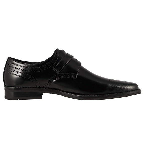 Stacy Adams Kinsley Plain Toe Monk Strap Shoes Black 20180-001