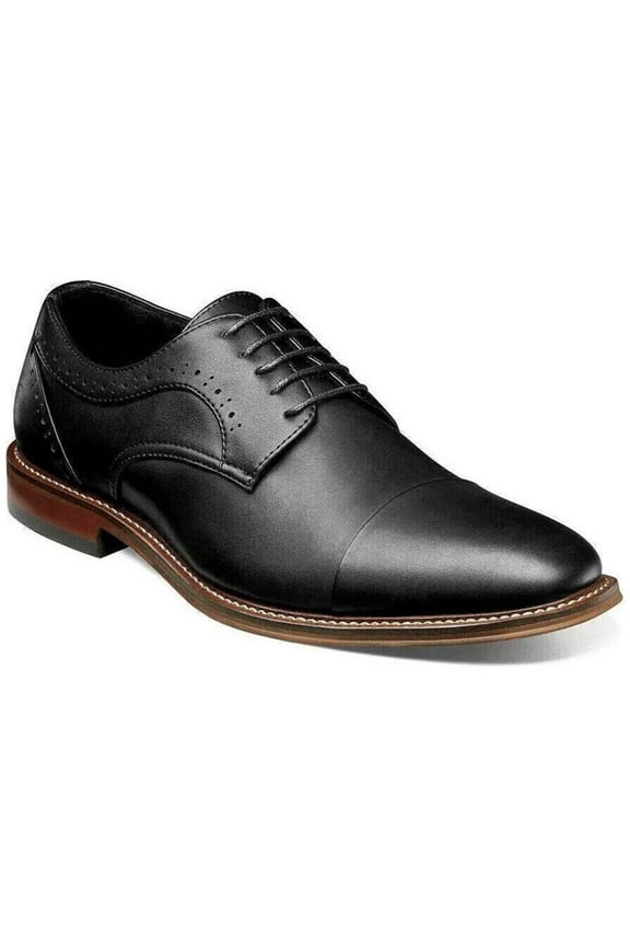 Stacy Adams Maddox Cap Toe Oxford Shoes Comfortable Black 25488-001