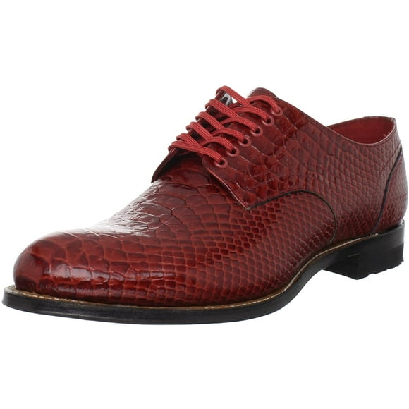 Stacy Adams Madison Anaconda Print Leather Shoes Red 00055-600