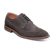 Stacy Adams Marligan Wingtip Oxford Suede Classic Shoes Dark Gray 25616-011