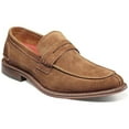 thumbnail image 1 of 25550-211 Stacy Adams Marlowe Algonquin Moc Toe Penny Slip On Dark Tan Suede, 1 of 8