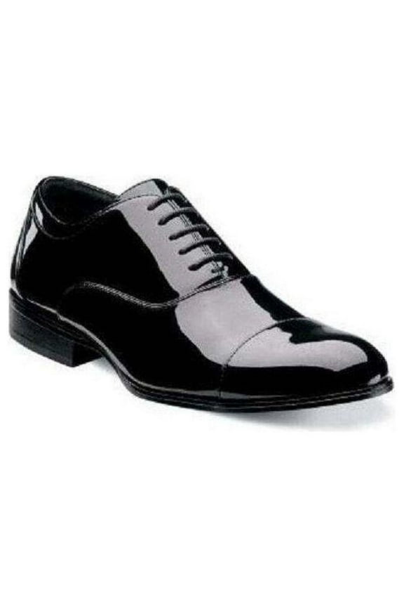 Stacy Adams Mens Tuxedo Shoes Gala Black Patent Leather lace up 24998-004