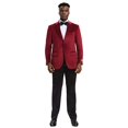 thumbnail image 1 of Stacy Adams Men's Hybrid-fit Velvet Jacket W/ Notch Lapel, 1 of 1