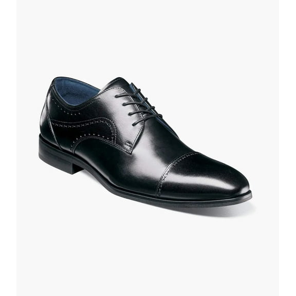 Stacy Adams Bryant Cap Toe Oxford Shoes Leather Black 25634-001
