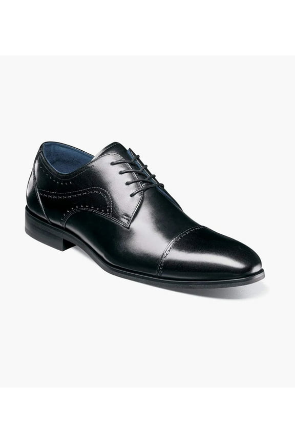 Bryant Cap Toe Oxford Shoes Leather Black 25634-001
