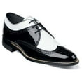 thumbnail image 1 of Stacy Adams Men's Shoes Dayton Black White Wingtip Oxford Leather 00605-21 Shiny, 1 of 10