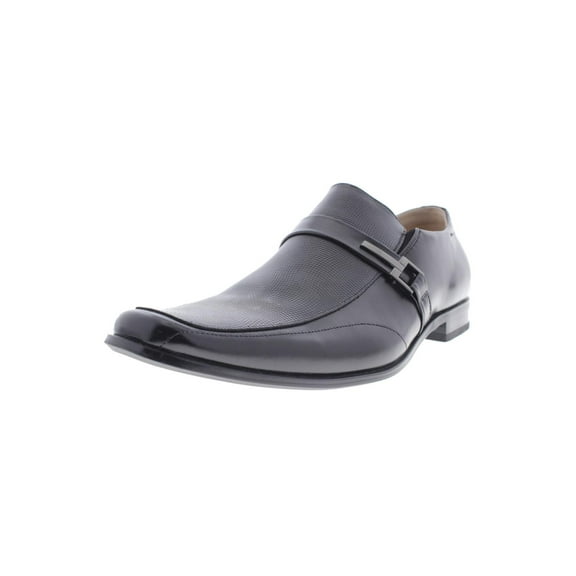 Stacy Adams Mens Beau Leather Buckle Slip On Shoes