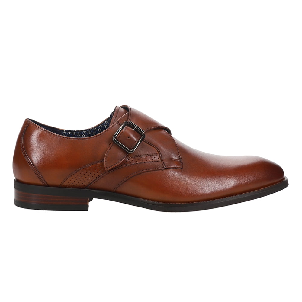 Chaussures Homme Monk Strap à Semelle épaisse - Cuir, Hauteur 10/8/5 Cm, Antidérapantes, Style Affaires