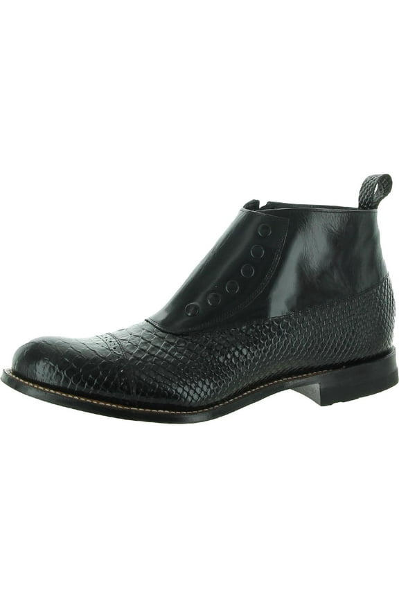 Stacy Adams Mens Madison Leather Embellished Derby Shoes