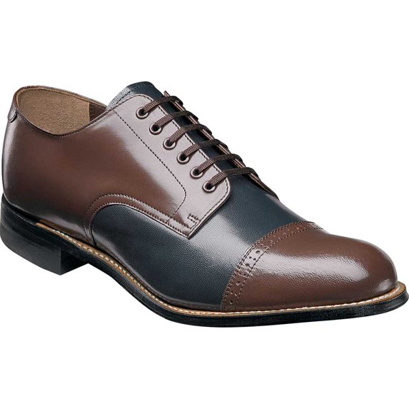 Men's Stacy Adams Madison 00012 Navy Multi Kidskin Leather 8.5 D