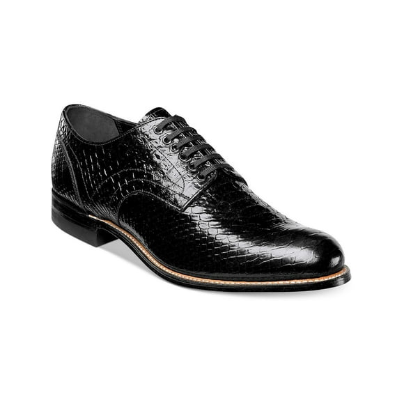 Stacy Adams Mens Madison Snake Embossed Leather Oxfords