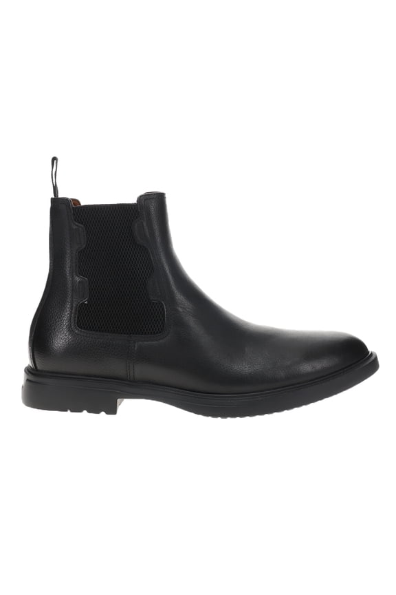 Men's Stacy Adams Townsend Plain Toe Chelsea Boot Black Tumbled 25728-007