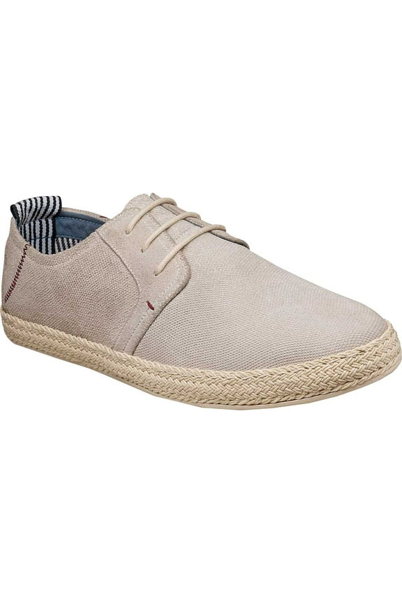 Nicolo Plain Toe Lace Up Espadrille Shoes Chalk 25453-124