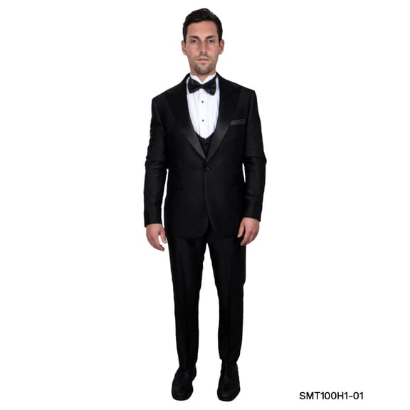 Stacy Adams One-Button Tuxedo Jacket with Satin Peak Lapel