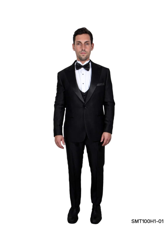 Stacy Adams One-Button Tuxedo Jacket with Satin Peak Lapel