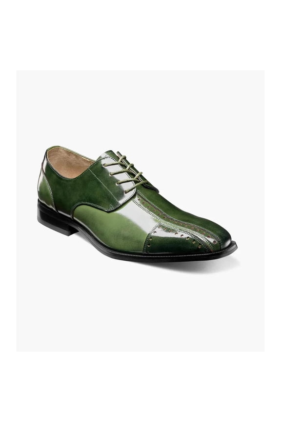 Palmento Modified CapToe Oxford Dress Shoes Green Multi 25740-340