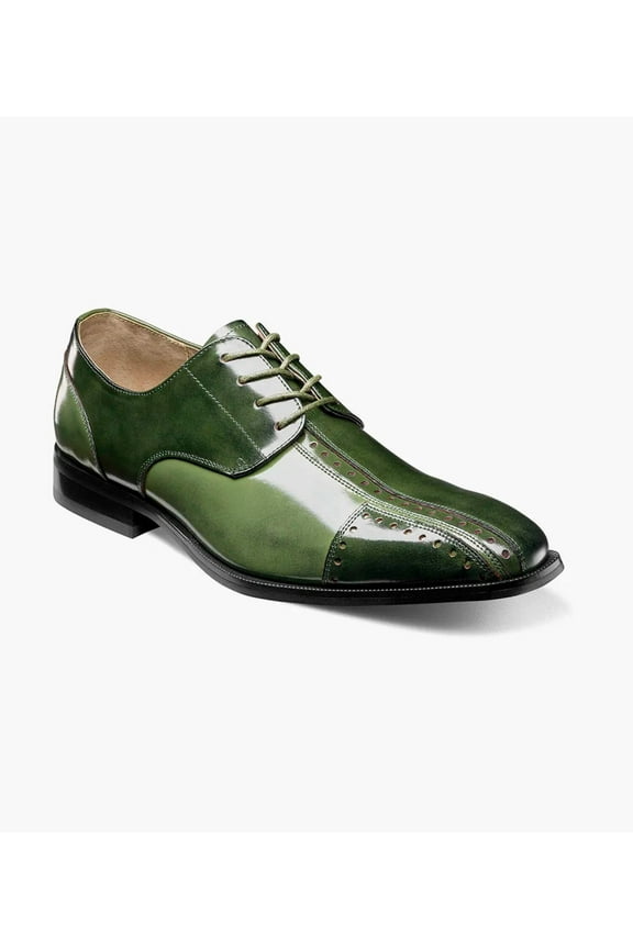 Palmento Modified CapToe Oxford Dress Shoes Green Multi 25740-340