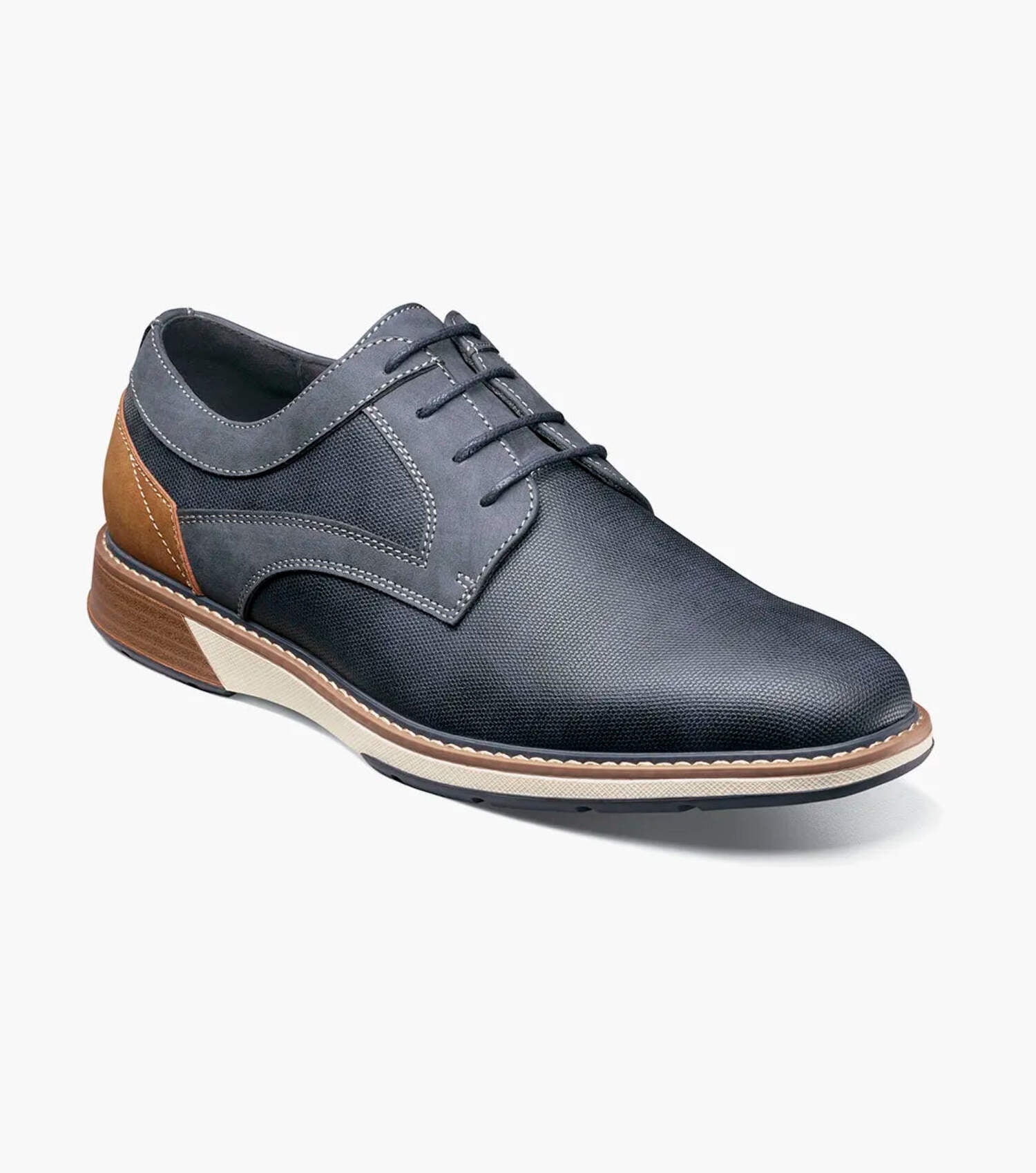 Stacy Adams Mens Phineas Plain Toe Lace Up Oxford Casual Shoes