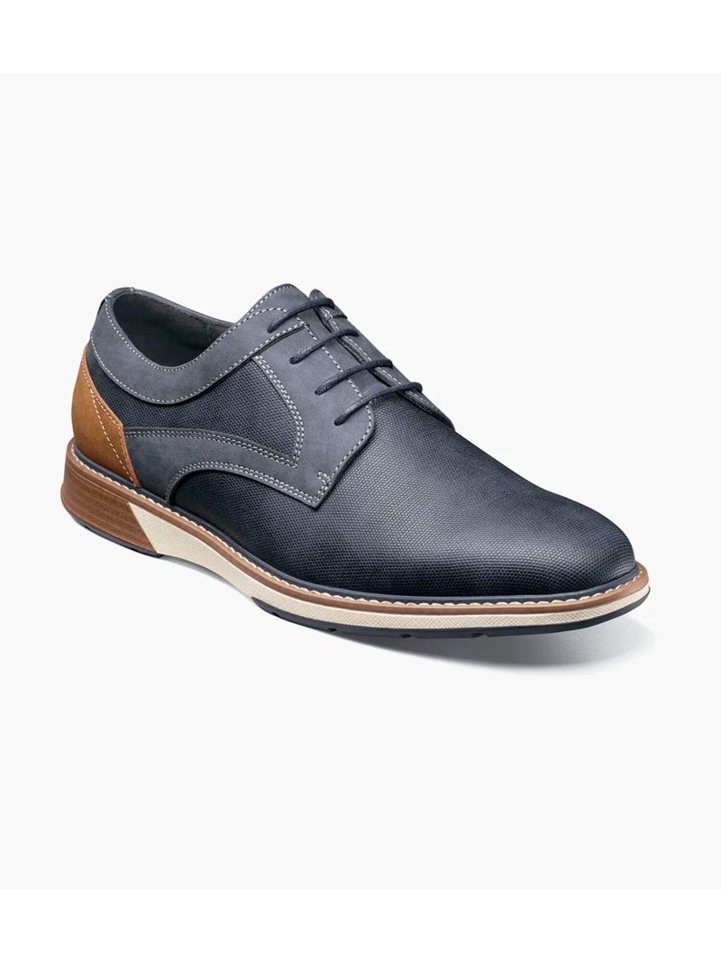 Stacy Adams Phineas Plain Toe Oxford Shoes Navy 25774-410  display picture 1
