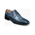 thumbnail image 1 of Stacy Adams Plaza Modified Cap Toe Oxford Shoes Leather Blue Multi 25608-460, 1 of 7