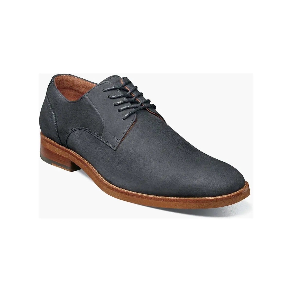 Stacy Adams Preston Plain Toe Lace Up Men's Shoes Navy 25650-410 ...