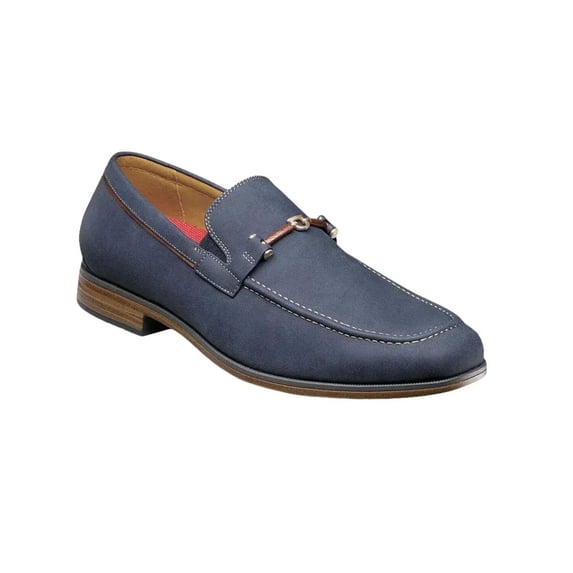 Stacy Adams Richardson Moc Toe Bit Slip On Shoes Navy 25746-410