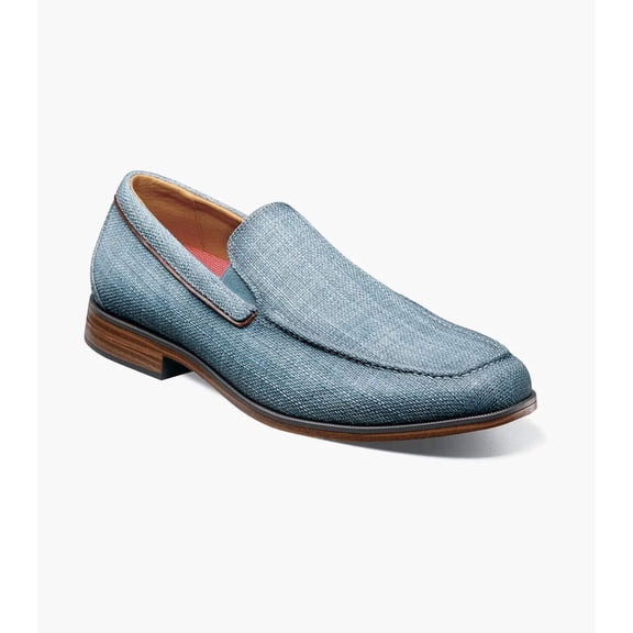 Stacy Adams Ridgely Moc Toe Slip On Casual Shoes Navy 25758-410