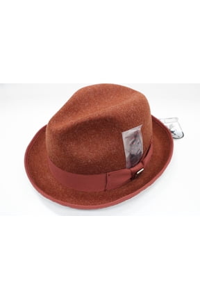 Men's New Stacy Adams Rust Fedora GT SAW717