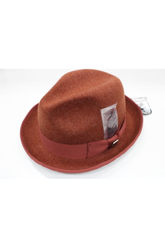 Men's New Stacy Adams Rust Fedora GT SAW717