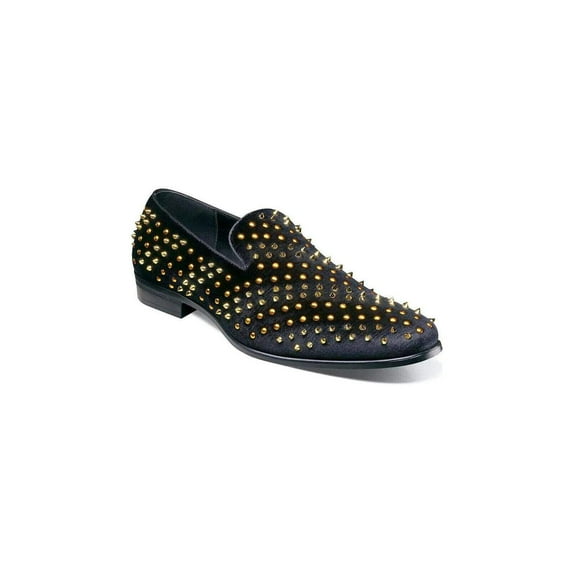 Stacy Adams Sabert Colorful Spike And Stud Slip On Black Multi 25612-009