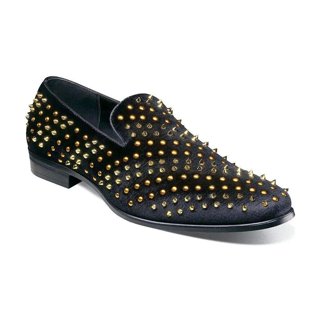 Lavender Spikes Prom Shoes Male Spiked Loafers Mens