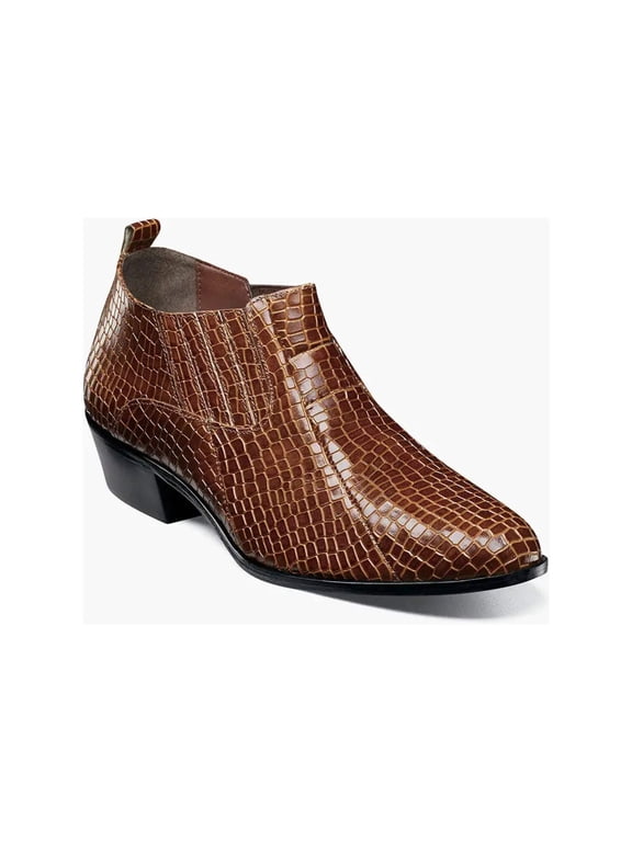 Sandoval Cuban Heel Boot Croco print Cognac 25666-221