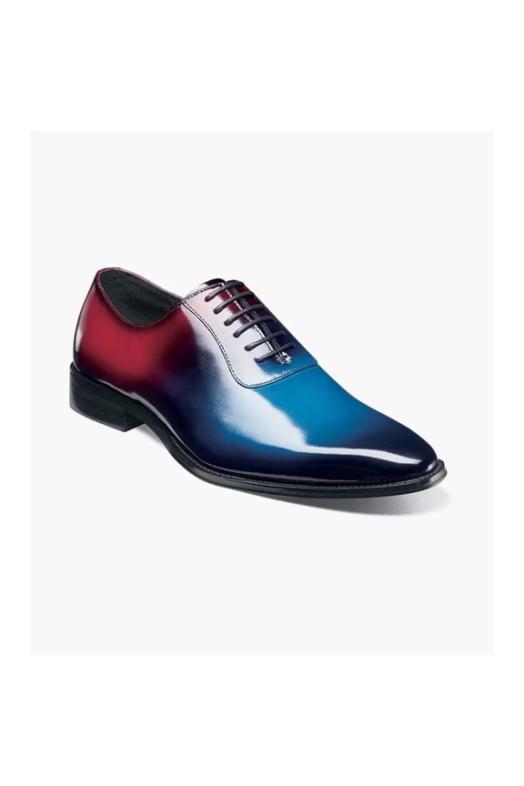 Shaffer Plain Toe Oxford Shoes Calf Leather Navy Multi 25763-492