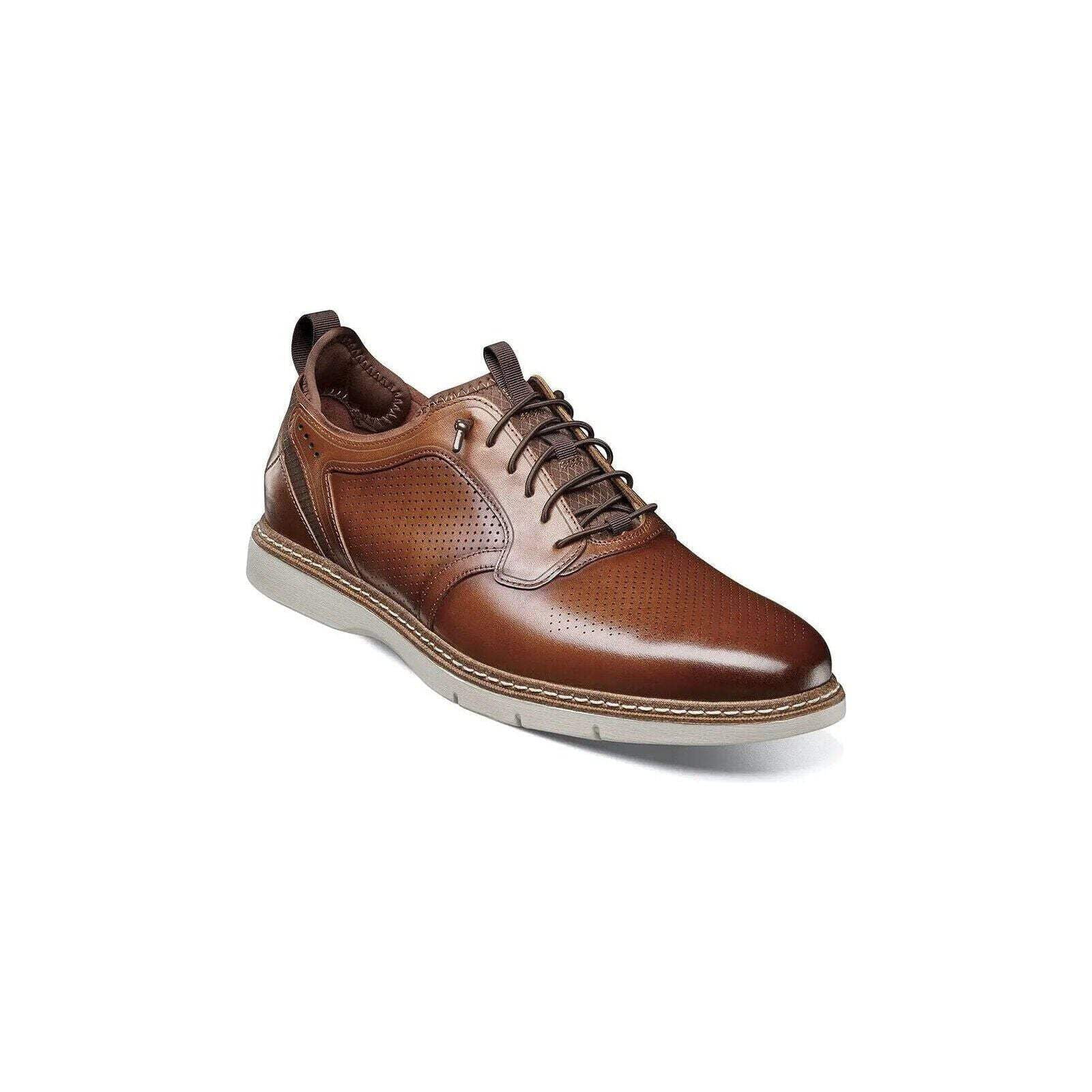 (取寄) ステイシー アダムス メンズ シンク レースアップ Stacy Adams men Sync Lace-Up Cognac Stacy Adams Sync Plain Toe Elastic Lace Up Sneaker Leather Cognac