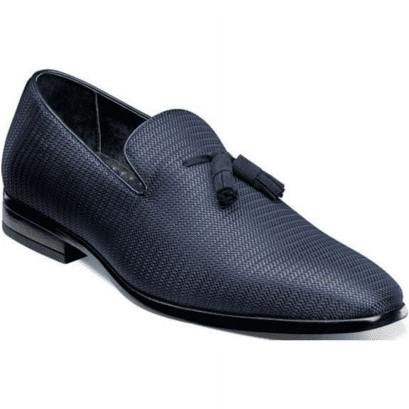 Stacy Adams Tazewell Navy Dress Shoe Blue | 25343 410