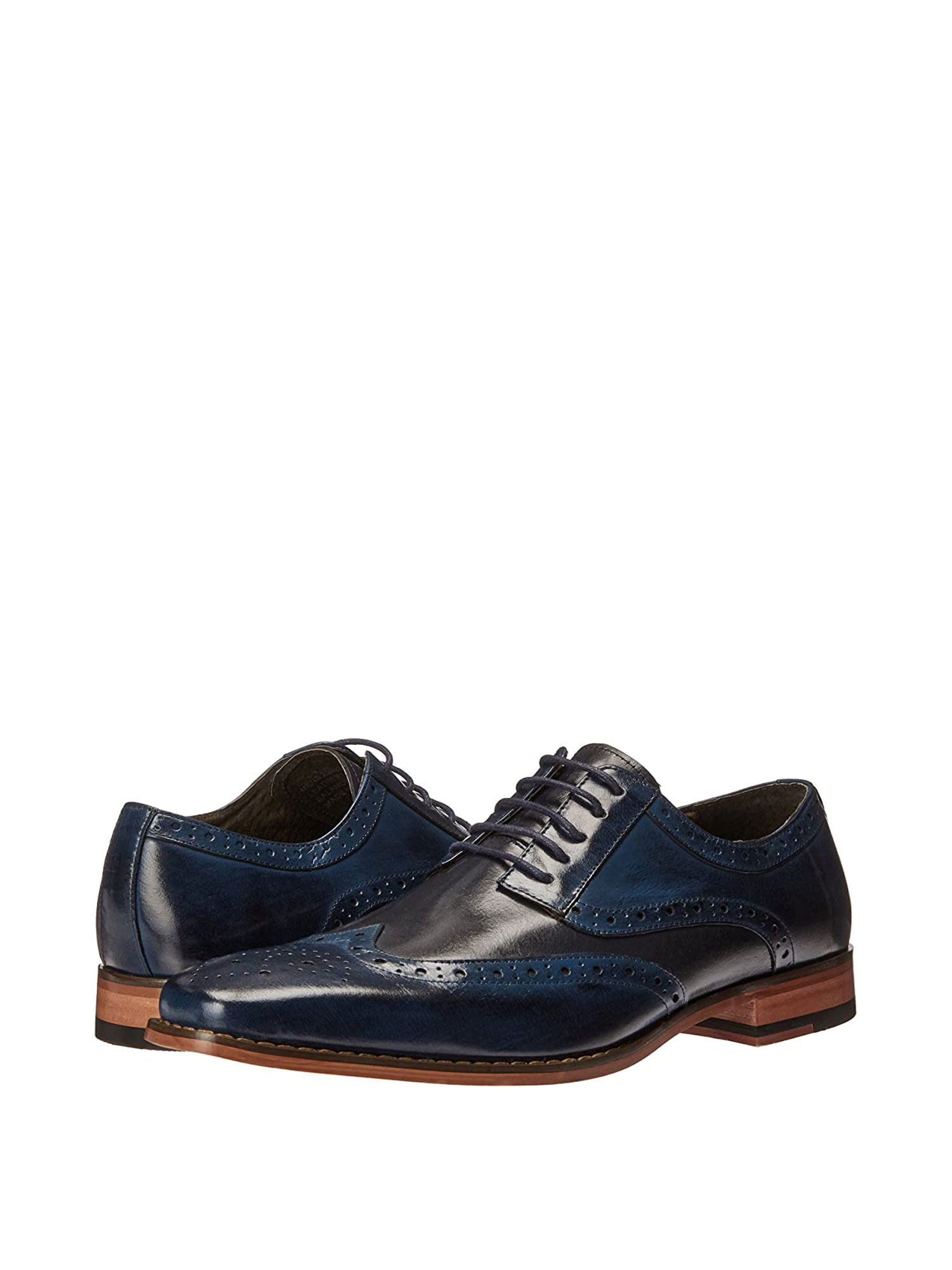 Stacy Adams Navy Blue Leather Wingtip Oxfords Amazon.com | Stacy Adams Men main image 4