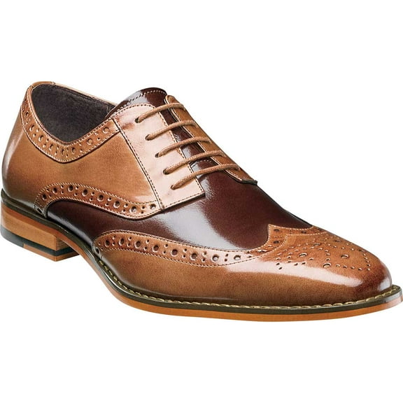 Stacy Adams Tinsley Wingtip Oxford Mens Shoes Lace Up Tan Multi 25092-238