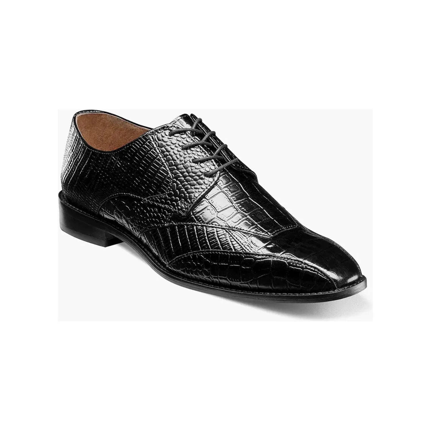 Stacy Adams Tristano Modified Bike Toe Oxford in Cognac
