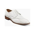 thumbnail image 1 of Stacy Adams Tristano Modified Bike Toe Oxford Shoes White 25694-100, 1 of 7
