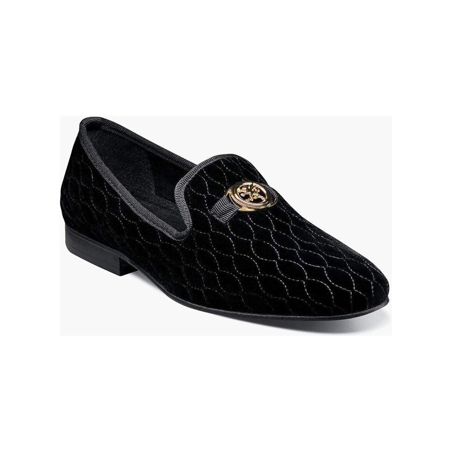 Stacy Adams Mens Black Suede Loafers With Memory Foam Insole & Metal Bit Detail Men main image 4