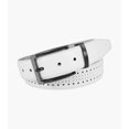 thumbnail image 1 of Stacy Adams White Leather Belt Pacer, 1 of 1