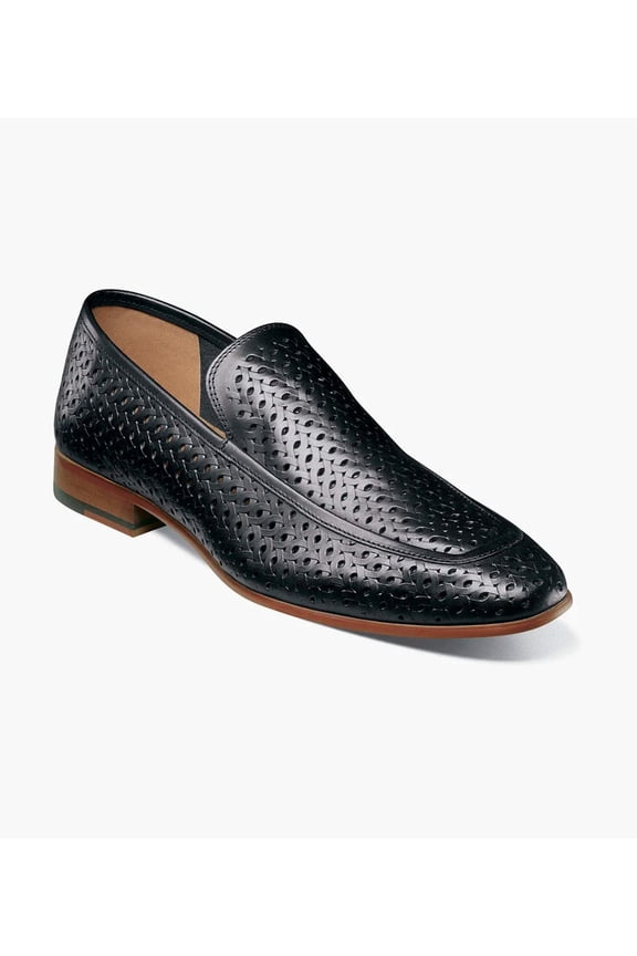 Winden Moc Toe Perf Slip On Shoes oversized Black 25645-001